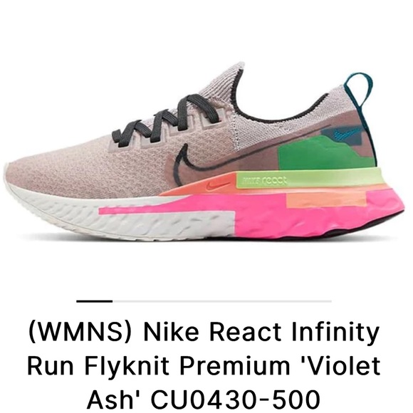 Nike React Infinity Run Flyknit sneakers size 9.5 - Picture 2 of 6